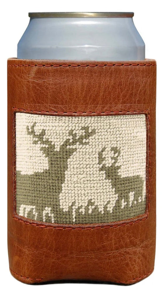Deer Hunting Can Cooler (Light Khaki)