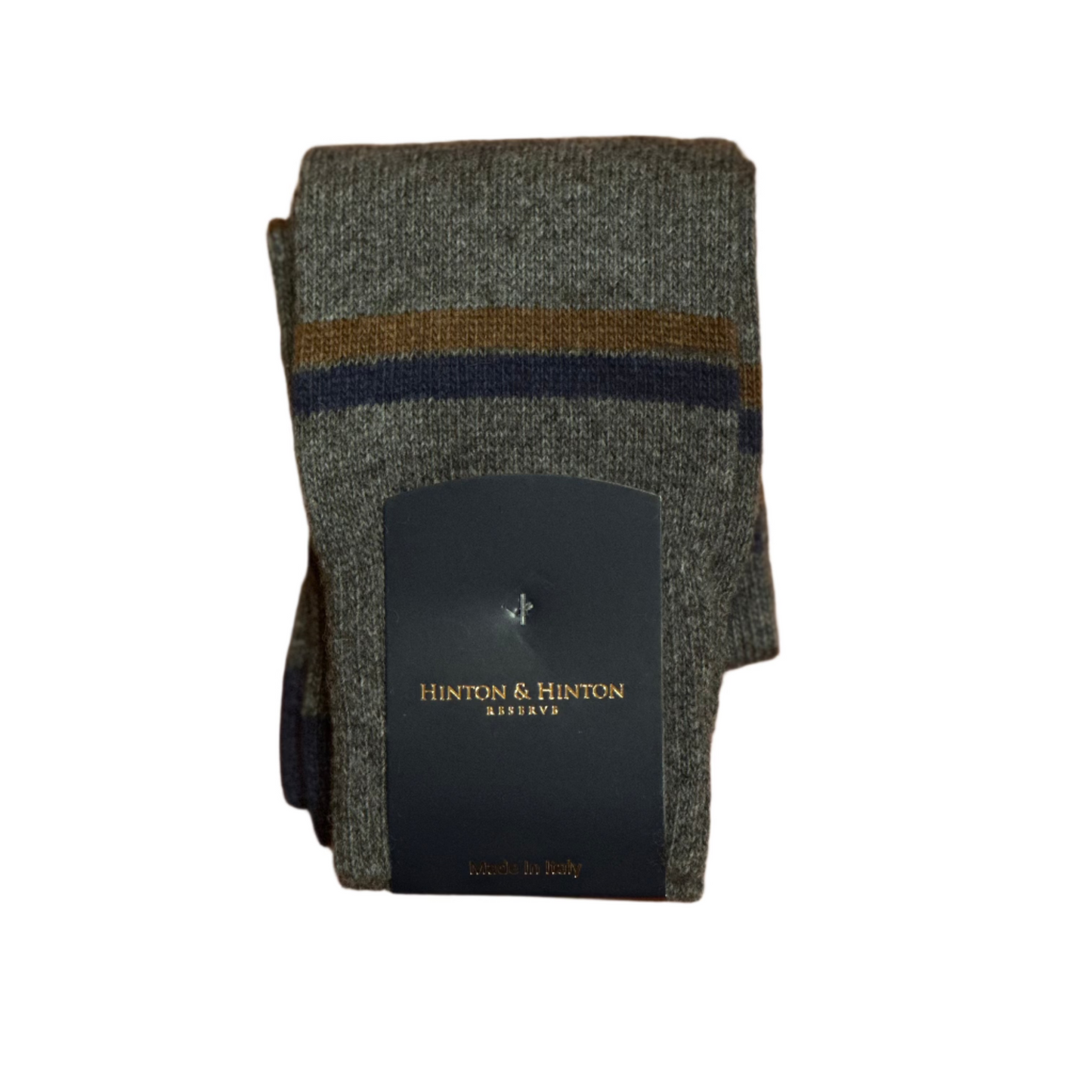 Woven Stripe Socks (Grey)
