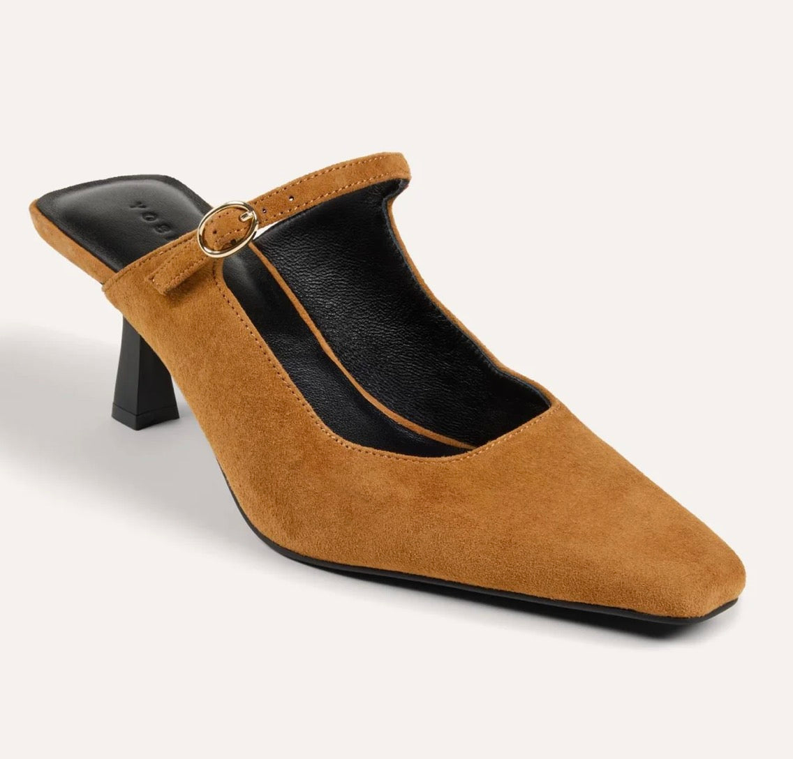 RYDER HEEL CAMEL SUEDE
