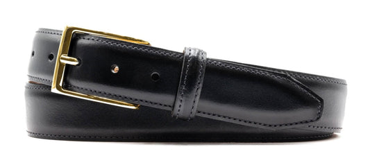 Smith 2 Buckle Coachman Leather Belt (Black)