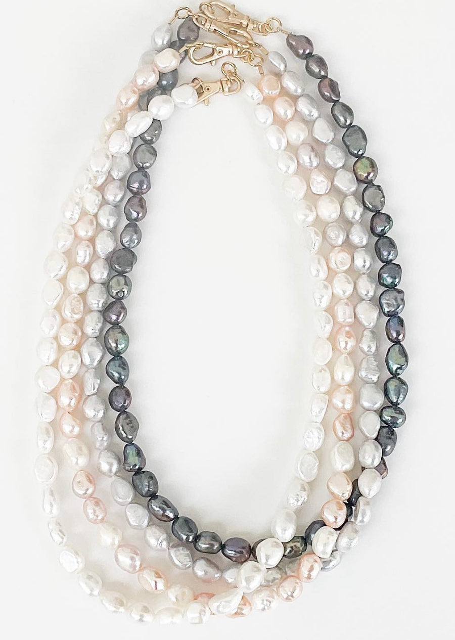 18" SMALL PEARL NECKLACE 8013S