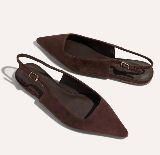 BEDFORD FLAT CHOCOLATE SUEDE