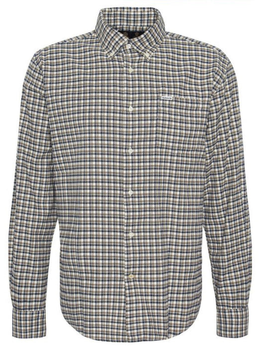 Barbour Tanlaw Tailored Check Shirt (Whisper Classic White)