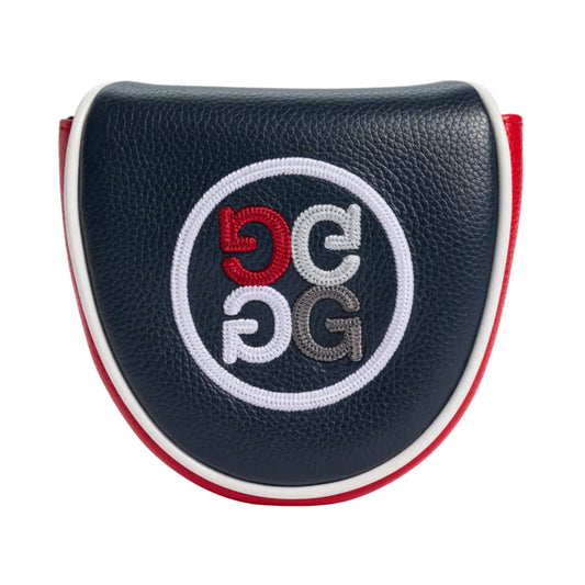 Colour Block Leather Mallet Headcover (RWB)