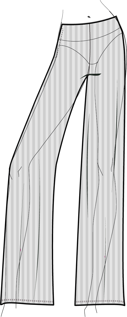LUSH MELANGE RIB MIKA MODERN PANT