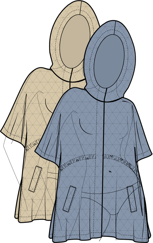 QUILTED KNIT HOODED SNAP JACKET