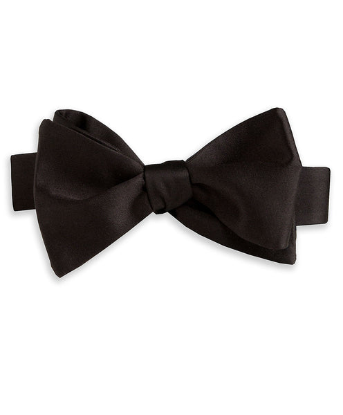 Black Satin Self-Tie Bow Tie