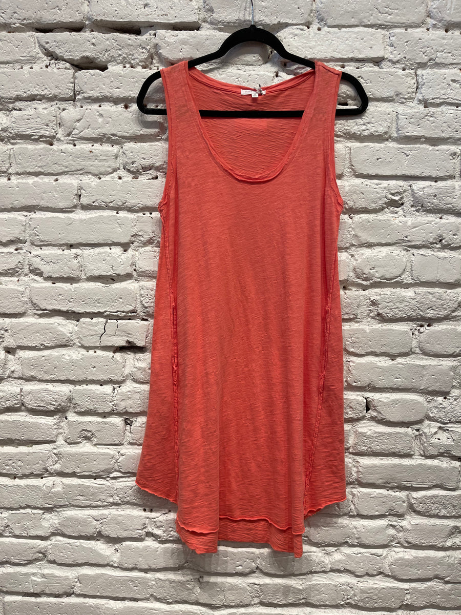 SLUB KNIT TANK DRESS