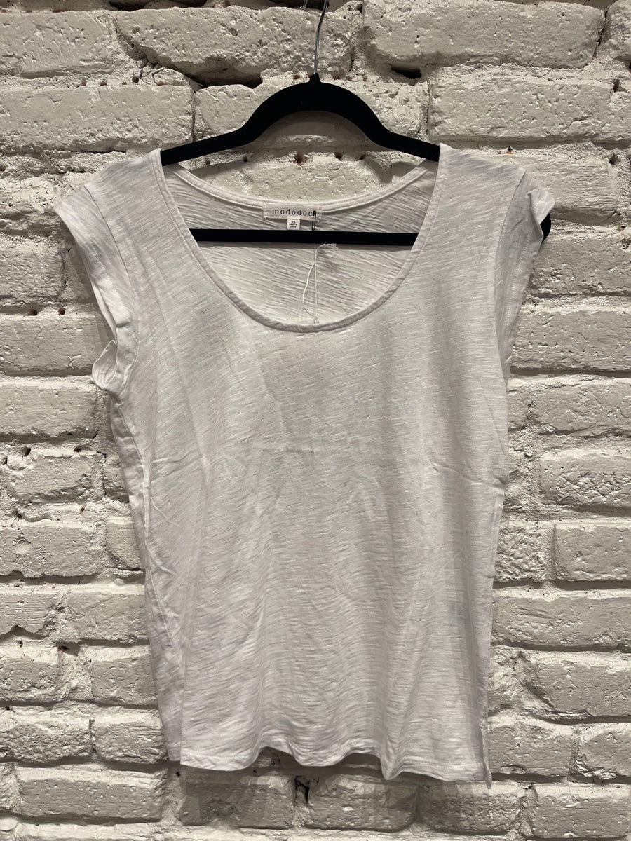 CAP SLV SCOOP NECK TEE