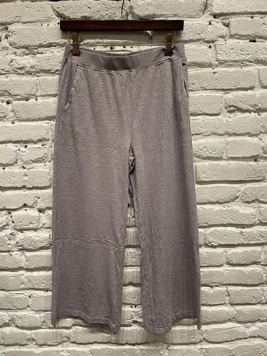 WIDE LEG CROPPED PANTS GREY HARBOR