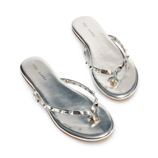 RIVINGTON STUD FLIP FLOP SILVER