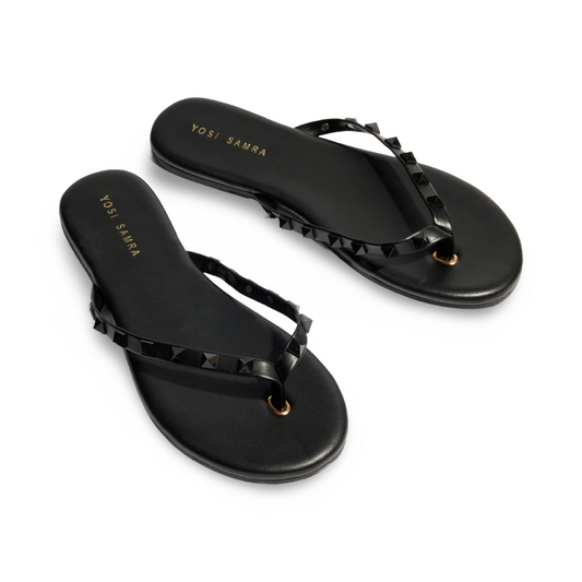 RIVINGTON STUD FLIP FLOP BLACK