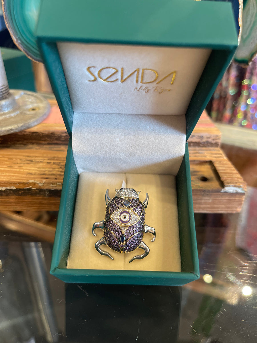DELIRIO ANKA AMETHYST BROACH
