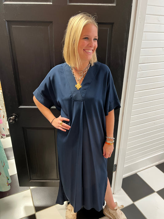 NAVY OCTAVIA KAFTAN