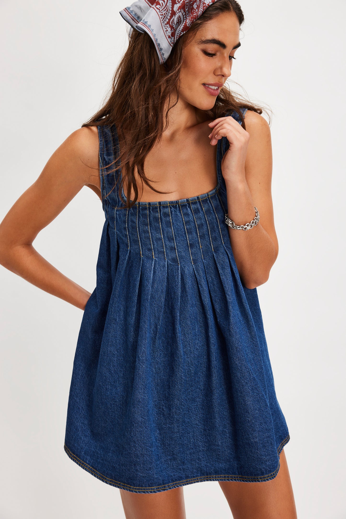 KATIE DENIM TUNIC / DEEP WASH