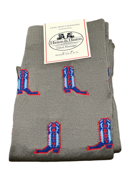 Hotty Toddy Cowboy Boot Socks
