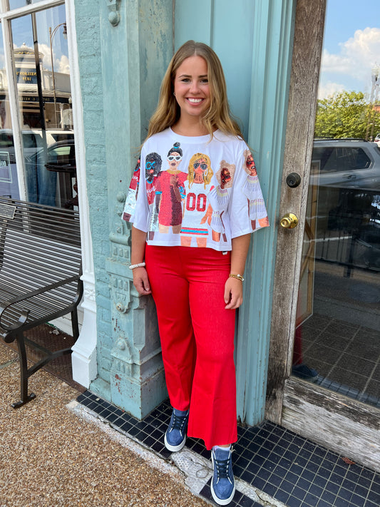 OLE MISS GAMEDAY GIRLS TEE