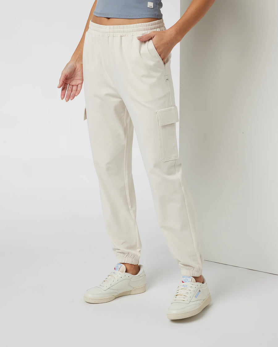 BOYFRIEND CARGO JOGGER MILKWEED