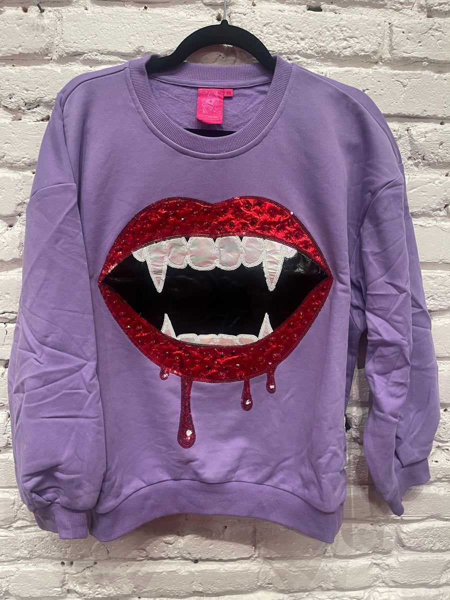 PURPLE VAMPIRE SWEATSHIRT