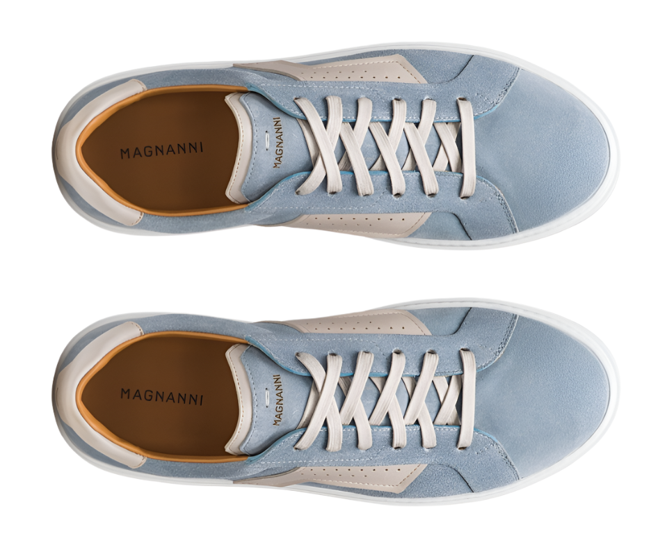 Phoenix Sneaker (Sky Blue Suede/Cream)