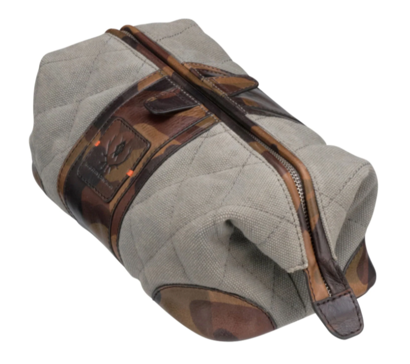 Woodland Quilted Oxford Canvas Shave Case (River Rock)