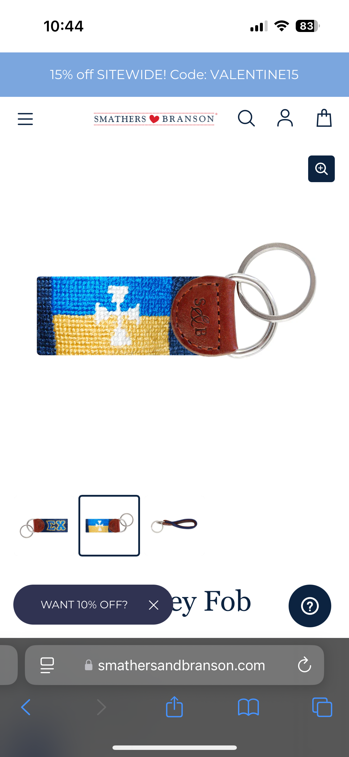 Sigma Chi Key Fob