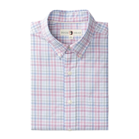 Cotton Twill Sport Shirt - Winston Plaid (Violet Quartz)