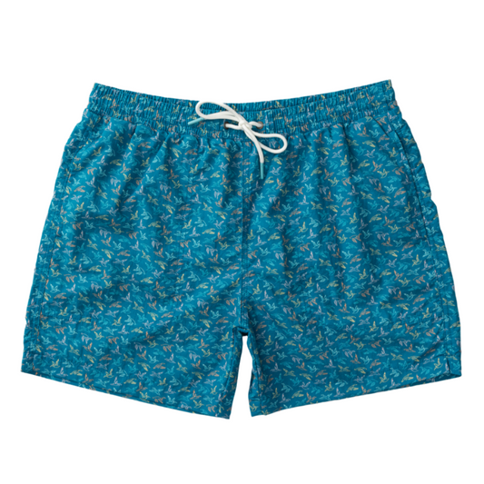 6” Print Sailport Swim Short (Sail Blue)