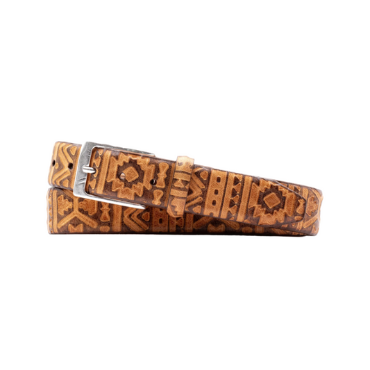 Santa Fe Italian Saddle Leather Belt (Saddle)