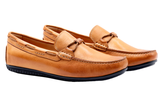 Bermuda Glove Leather Braided Bit Loafers (Cappuccino)