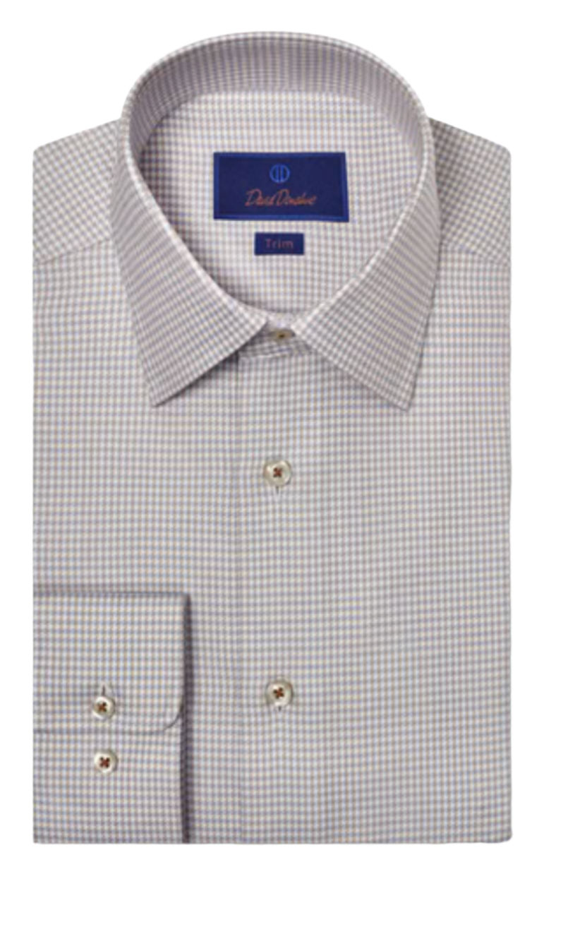 Sky & Dune Twill Check Dress Shirt -TBSP10800489