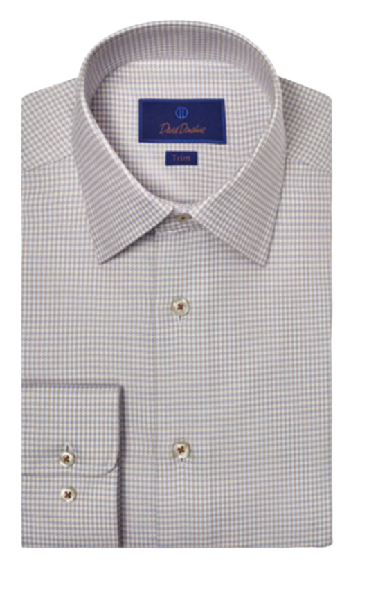 Sky & Dune Twill Check Dress Shirt -TBSP10800489
