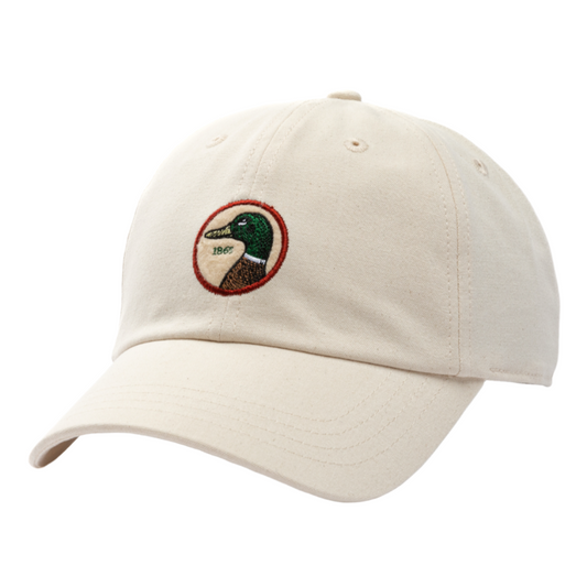 Circle Patch Twill Hat (Natural - Canvas)