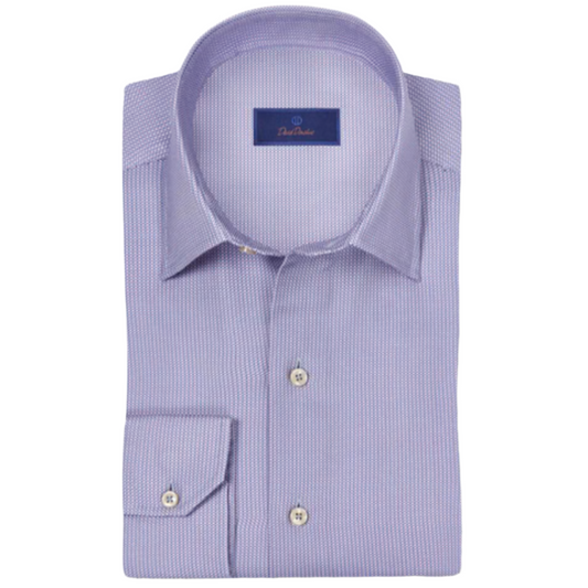 Blue & Purple Micro Print Sport Shirt