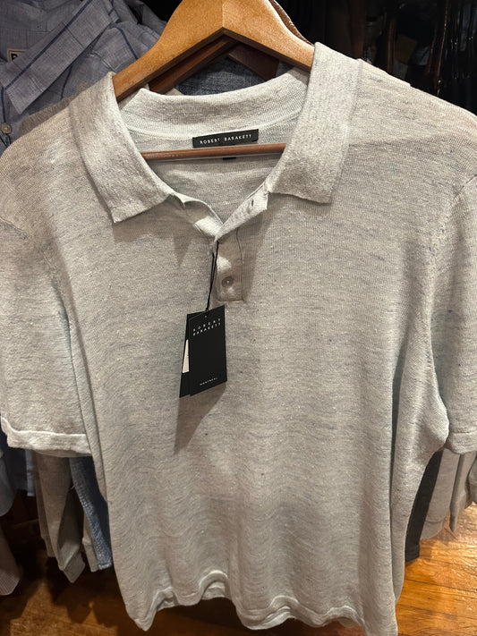 Costa Short Sleeve Trim Sweater Polo (Blue)