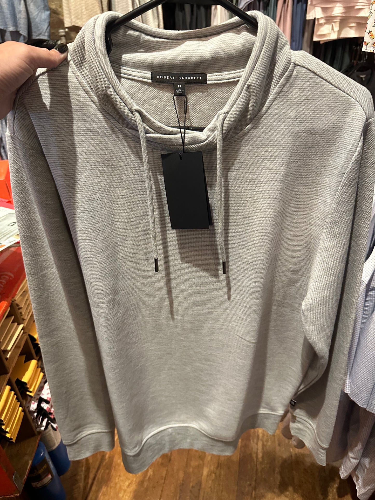 Downton Asymmetrical Crew Neck (Light Grey)