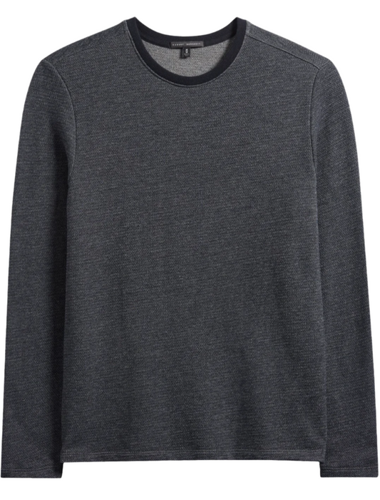 Cromer Long Sleeve Crew Neck (Black)