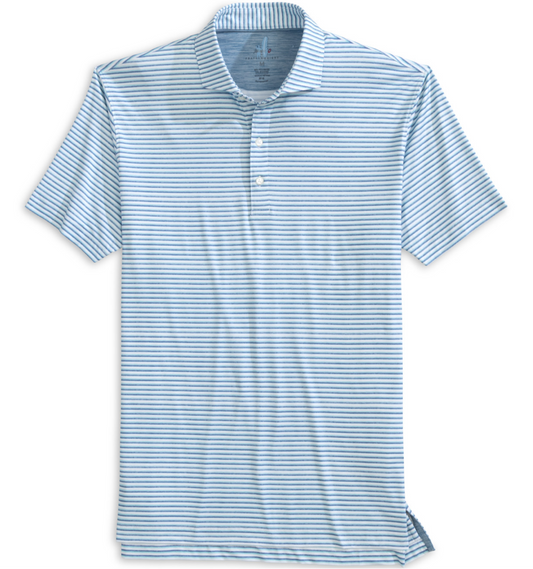 Featherweight Performance Polo - Warwick Stripe (Tide)