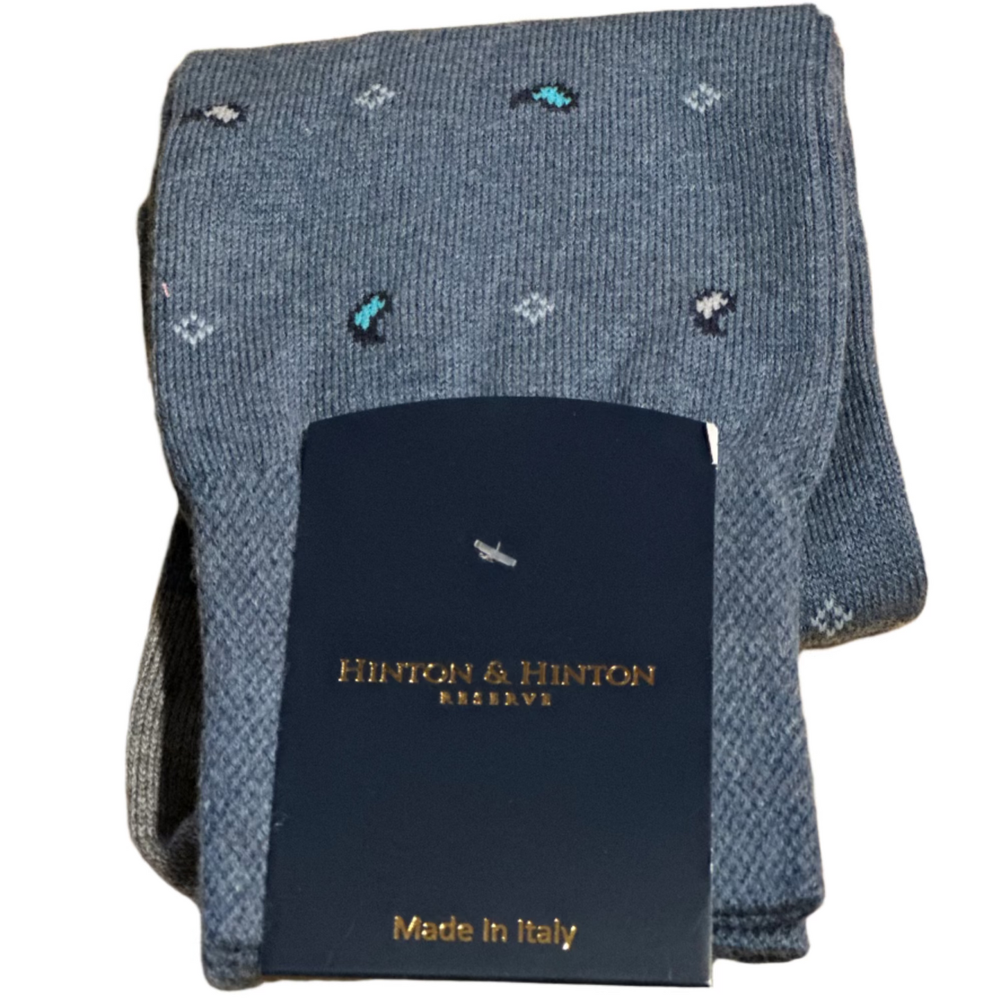 Paisley Patterned Socks (Blue)