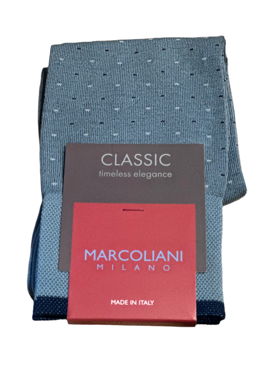 Varese Pindot Socks (Amalfi Blue)