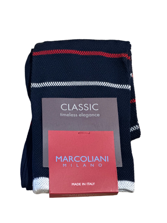 Sailor Stripe Socks (Navy/Red)