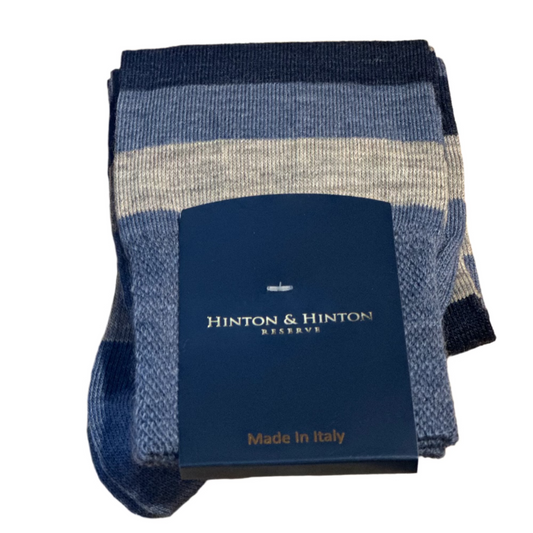 Thick Multi Stripe Socks (Blue)