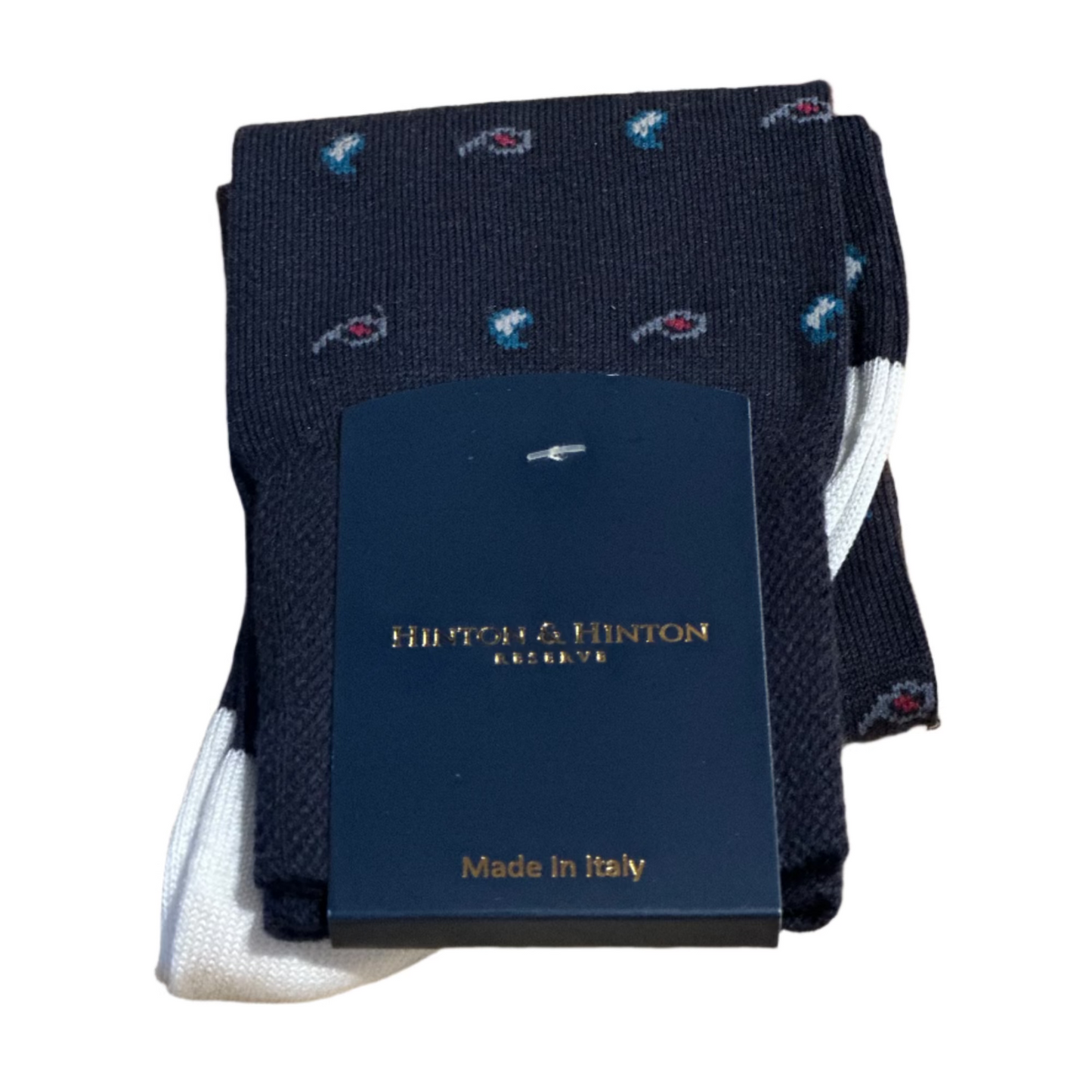 Paisley Socks (Navy)
