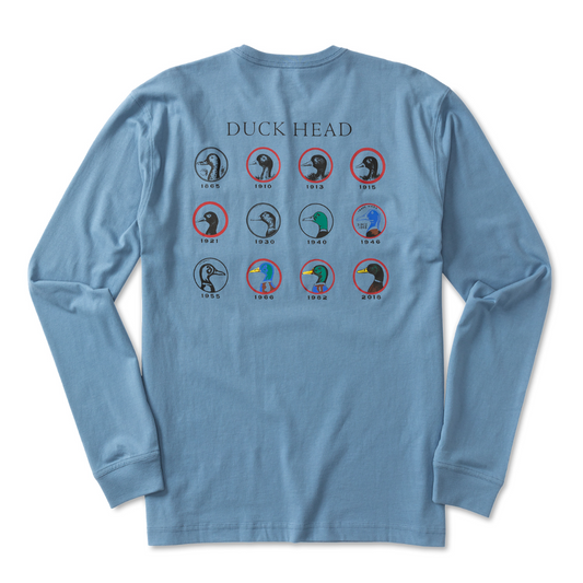 Timeline Long Sleeve T-Shirt (Harbor Blue)