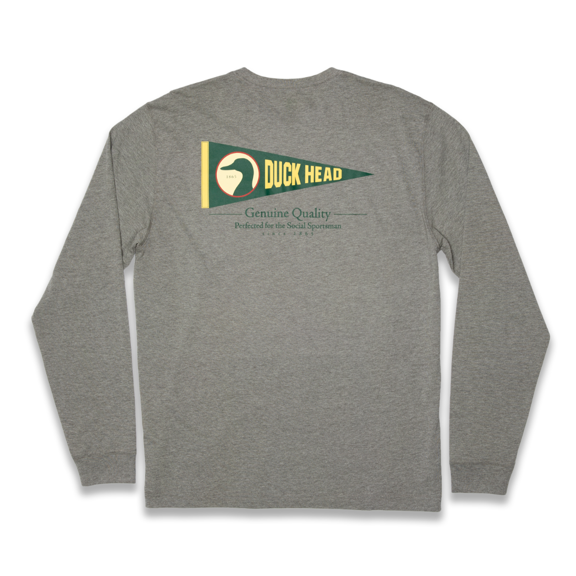 Classic Pennant Long Sleeve T-Shirt (Heather Grey)