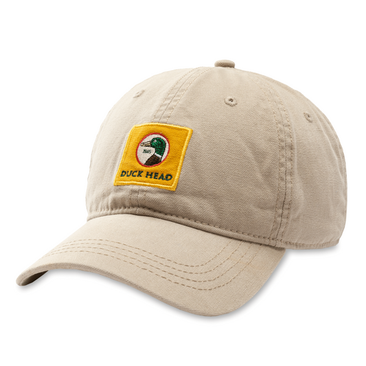 Embroidered Canvas Hat (Khaki)