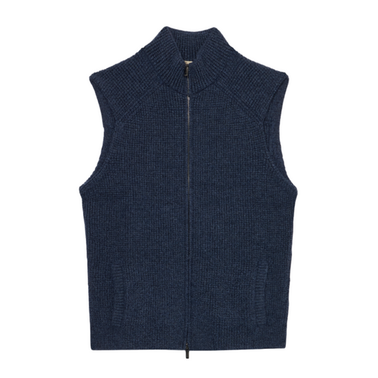 Brenta Zip Gilet (Dark Denim)