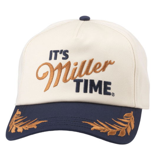Club Captain Hat - It's Miller Time (Ivory/Navy)