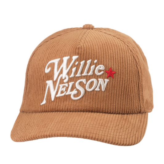 Balsam Wide Whale Corduroy Hat - Willie Nelson (Brown)