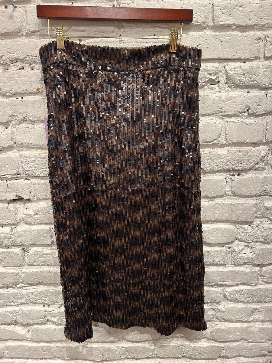 DAISY BRONZE SEQUIN SKIRT